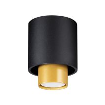 LEDBOX – Nesi Black Ceiling Lamp – GU10, 1x Max 10W LED, IP20, Steel, 10cm x 10cm x 14cm, Multicolour