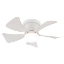 GLOBO LIGHTING – Hines White Ceiling Fan with LED Lighting and Remote Control – 40.6 cm Diameter – 220-240 V – 15 W Motor – 900 lm