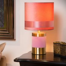 Extravaganza Frizzle - Tischlampe - Ø 18 Cm - 1xe14 - Rosa - Lucide