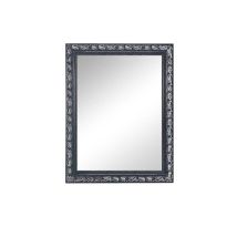 Mirrors And More - Barock Wandspiegel Tanja Mit Holzrahmen Schwarz-silber 55x70 Cm