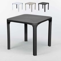 Grand Soleil - Außenharztisch Rattan Effekt Olè Grandsoleil - Black