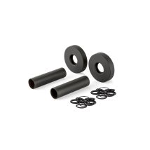 Apm - Schlauchabdeckungsset Mit Schwarzer Messingrosette 061nn.70 Schwarz
