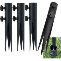 Piquets De Jardin Pour Éclairage, Piquets D'Éclairage Extérieur Pour Supports De Torche - 4 Piquets D'Éclairage Extérieur Réglables - Support De 