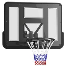 Sportnow - Basketballkorb Mit Rückwand Für Outdoor & Indoor, Basketballbrett Mit Ø45 Cm Stahlkorb Und Netz, Wandmontage, Basketball Board Für 