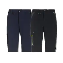 Bermuda Da Lavoro 4-way Stretch P&p Loyal Flex Grigio-nero Xl