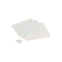 Elettrocanali – Tapa para cajón empotrado 196x152 mm – Color blanco RAL 9001 – 10 unidades