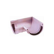 Ángulo interior gris PVC para canalón Ferroplast – Diámetro 25 Ø y 33 Ø – Accesorio de drenaje