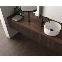 Carrelage mural uni – Grès cérame – stage brown – 6X30