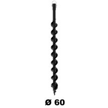 Suricut - Gt Garden Profi Erdlochbohrer Pfahlbohrer Pfostenbohrer Ersatzbohrer Für Erdbohrgerät, Stahl, Durchmesser 60mm