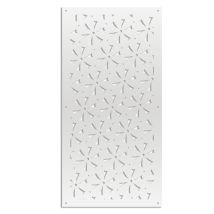 Daisy - Panneau Ajouré En Pvc - Brise-soleil - Dimension : 73x148 Cm - Couleur : Blanc