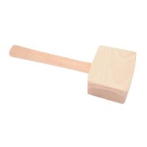Martello quadrato in legno per scalpelli da 500 g – Utensile essenziale per professionisti dell'edilizia – Leggero e resistente