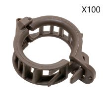Lot De 100 Clips Tuteurs La Cordeline Pour Fixation Plantes Grimpantes, Attaches Tomates En Pla - Clipt22 -neuf