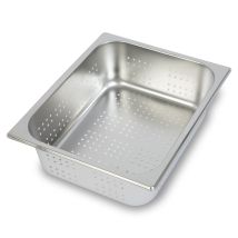 Contenitore Gn 1/2 Gastro Norm Gastronorm (acciaio Inox, Profondità 100 Mm, Forato, Resistente Ai Graffi, Intervallo Di Temperatura Da -40° A +300°c, 