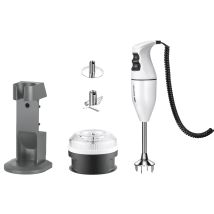 Stabmixer Set EK1200 – 120 W – Ergonomisches Design – 10 l Kapazität – 5 Jahre Garantie – Zubehör: Multimesser, Schlagscheibe