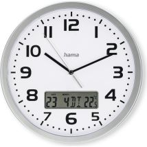 Hama Moorea Orologio Da Parete Argento 30 Cm Di Diametro