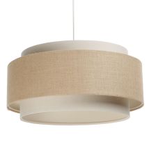Beige Und Cremefarbene Dumble-pendelleuchte