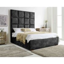 Madelyn Granite Oakland Fabric King Bed Frame