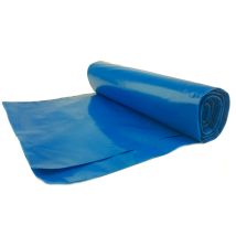 Müllsäcke Dick 80 Mikron Langlebige Rolle Mit 15 Stück - Blau 120l