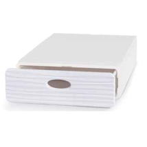 Caja de almacenamiento Qbox blanca – 28x40x9 cm – Diseño elegante y minimalista para ordenar objetos pequeños