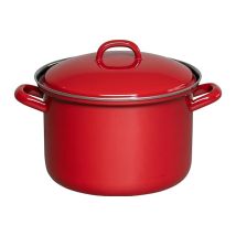 Riess Kelomat Pentola Per Carne Con Coperchio Rosso