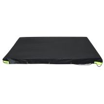 INSMA – Trailer Camper Cover – Waterproof Oxford Cloth – Universal Fit for 500kg/750kg Trailers – Black – 183 x 122 x 13 cm