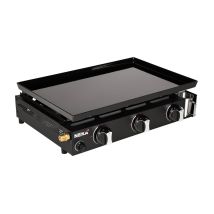 3-Flammen-Gasgrillplatte – 58,5 x 41 x 14,5 cm – Edelstahl – Neka