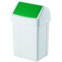 MEVA Abfalltrennbehälter – 25 l – Kunststoff – grün – 330 x 260 x 520 mm