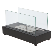 Cheminée De Table Au Bioéthanol Rectangle - Noir - L 35,5 X P 18 X H 20,6 Cm - Livraison Gratuite