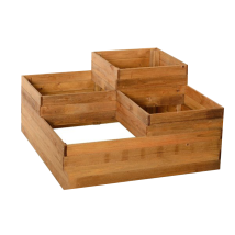 Jardinera de madera impregnada – 90 cm x 90 cm x 45 cm – Losa Legnami