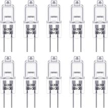 Lampadine Alogene G4, 12v 20w, Bianco Caldo 3000k, 350lm, Dimmerabili, Trasparenti, Confezione Da 10