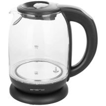 Wk-119255.5 Bollitore Senza Filo Vetro, Nero Capacità Effettiva: 1.7 L - Emerio