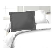 Lovely Home - Juego De 2 Fundas De Almohada En 100% Algodón 50x70 Cm - Gris Oscuro