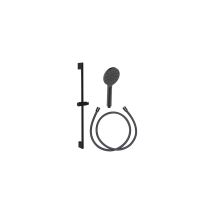 Kit Doccia Completo Opaco Nero Senza Rubinetteria - Disflex