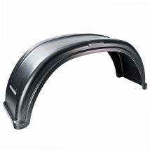 Maxter – Schutzblech für 13 Zoll Anhänger-Räder – bruchsicheres Plastik – schwarz – 770 x 220 x 320 mm