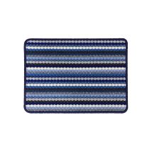 Alfombra De Rayas Múltiples Azul 40x60cm - Vica
