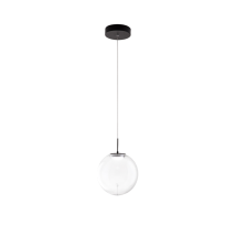 Ariel - Suspension Simple Transparente De Fabas Luce - Led 14w Dimmable - Plafonnier Design Moderne