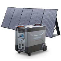 Home Battery Power Station Lifepo4 3600wh, Voice Control With 400w Solar Panel For Home Backup Outdoor Allpowers R4000