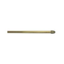 Cessot - Varilla Ovalada 10x5mm, 70 A 110cm, Con Ganchos De Fijación, Latón, 2 Piezas