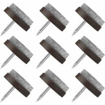 Ahlsen Deslizadores De Sillas Clavables, 80 Piezas De Clavos Deslizantes Para Muebles, Almohadillas Deslizantes Redondas De 22 Mm, Deslizadores De 