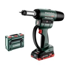 Metabo - Pistola Remachadora Aku De 18 V, 2 Baterías Lihd De 4,0 Ah, Cargador 601788800