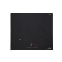 Plaque Induction 3 Foyers Continental Edison - 3 Timers - 3 Boosters - Noir