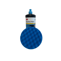 3m 9376 Polish Abrasivo Antialoni 1 Lt + 3m 50388 Tampone In Spugna Ondulata Blu Per Polish 1 Pezzo