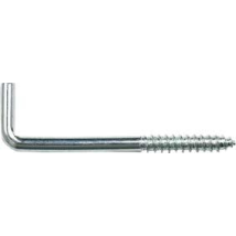 Schraubhaken – 4 Stück – verzinktes Eisen – gerader Haken – 80 mm