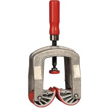 Schwaiger Kantenzwinge 10–80 mm – Aludruckgehäuse – Holzgriff – 1,5 kg – Trapezgewinde TR 16 x 4