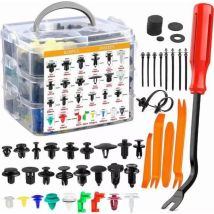 925 Clip A Rivetto In Plastica, Clip Universali Nere Per Auto, Elementi Di Fissaggio A Rivetto In Plastica, Elementi Di Fissaggio Per Pannelli Delle 