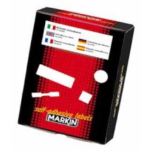Markin X11035 Etichetta Autoadesiva Rettangolo Con Angoli Arrotondati Permanente Bianco 90 Pz