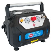 Compressore oil-free 6L 1,5HP 230V 76dB – 8 bar – 1 pistone – 3450 rpm – AIRPRESS