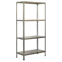 Simonrack - Estantería Metálica Sin Tornillos Simonclick De 4 Estantes (160x80x40cm) Galvanizado