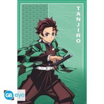 Poster - Demon Slayer - Tanjiro S2 - 91,5x61 Cm - Carta Lucida - Decorazione Murale