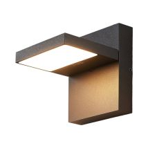 Lampenwelt – LED Outdoor Wall Light Silvan – Aluminium – IP65 – Stylish Industrial Design – Perfect for Terrace, Garden, Balcony